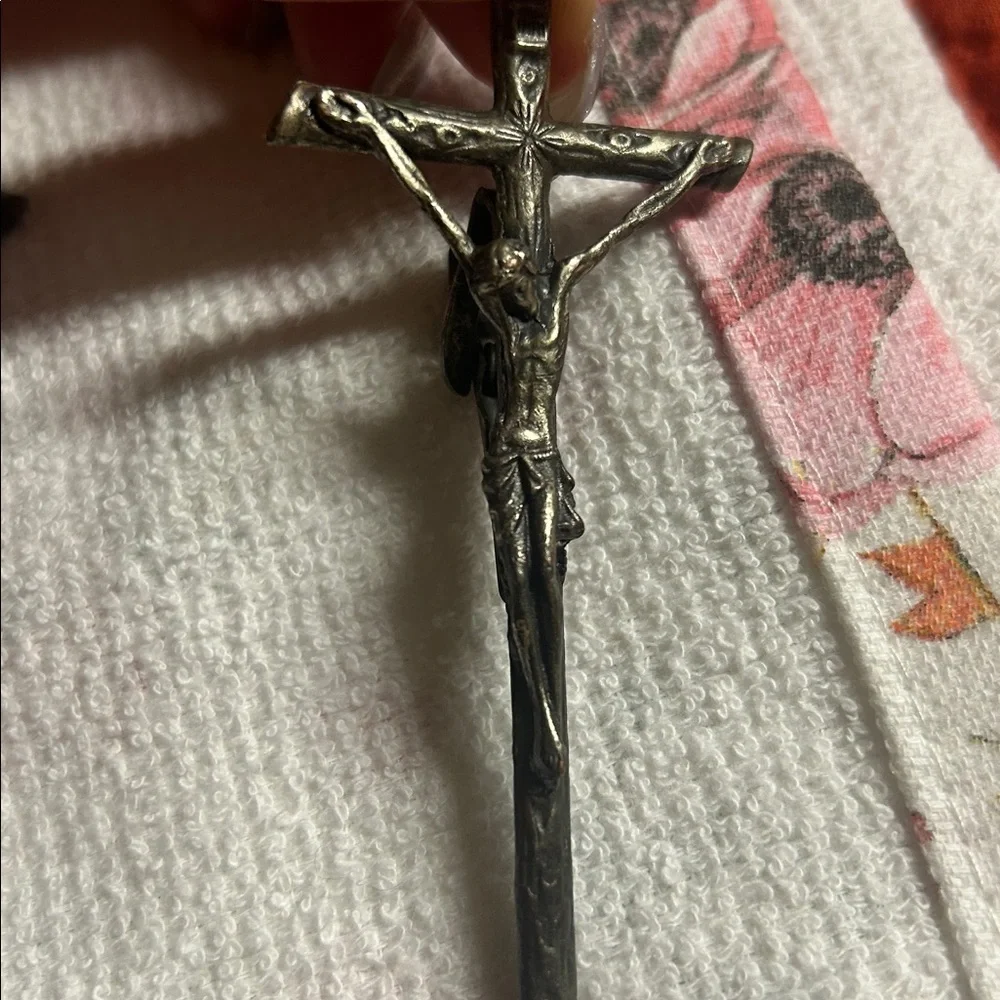Antique-Style‎ Silver Cross Clamp Set